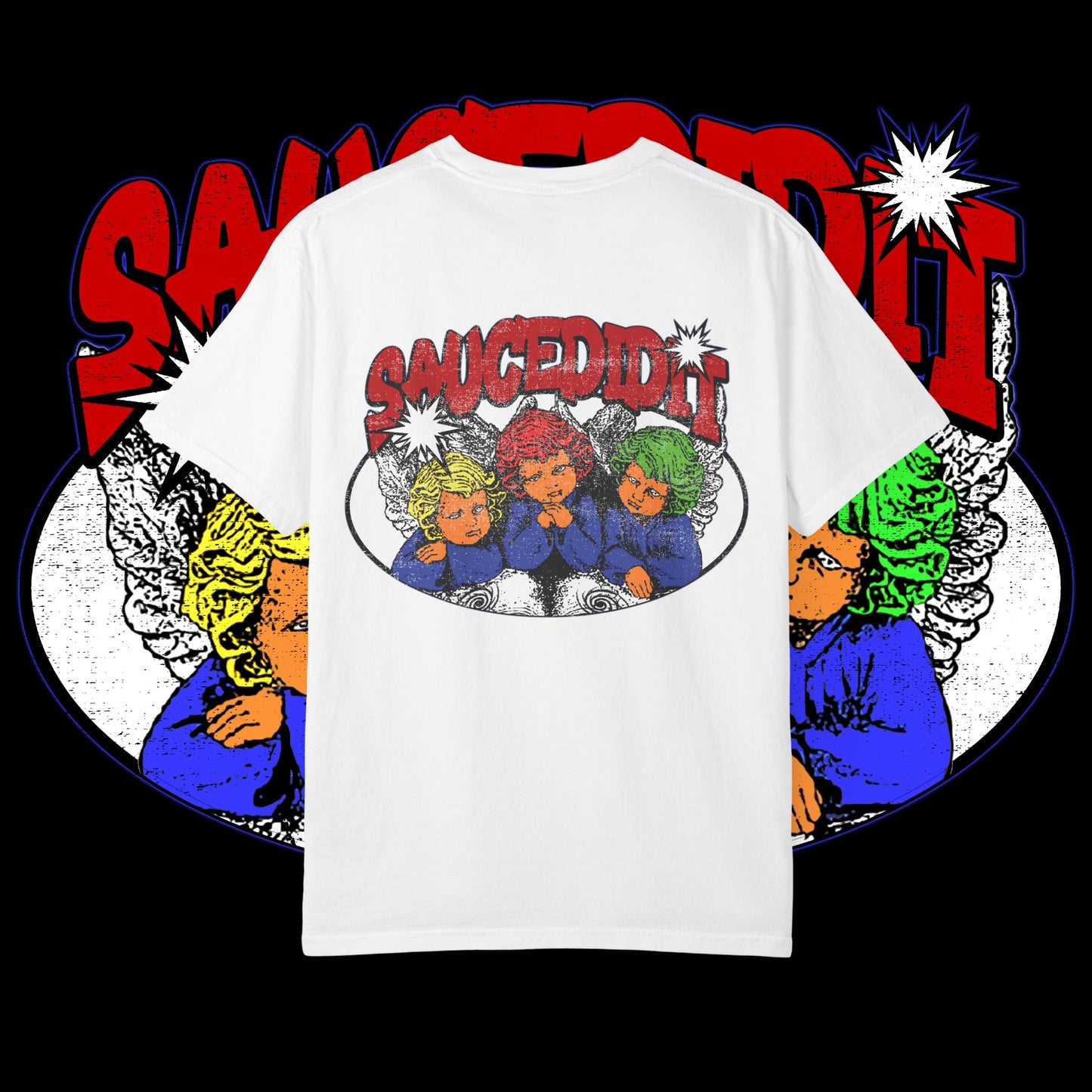 Vibrant Retro Unisex T-Shirt, Streetwear Top, Casual Graphic Tee, Festival Shirt, Gift for Friends, 90s Aesthetic Wear