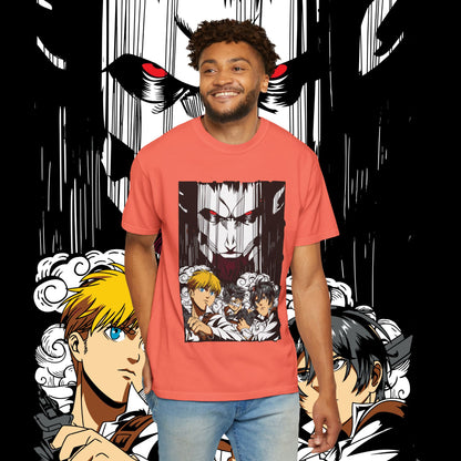 Giant vs Colossus Anime Art T-shirt | Giant vs Colossus design