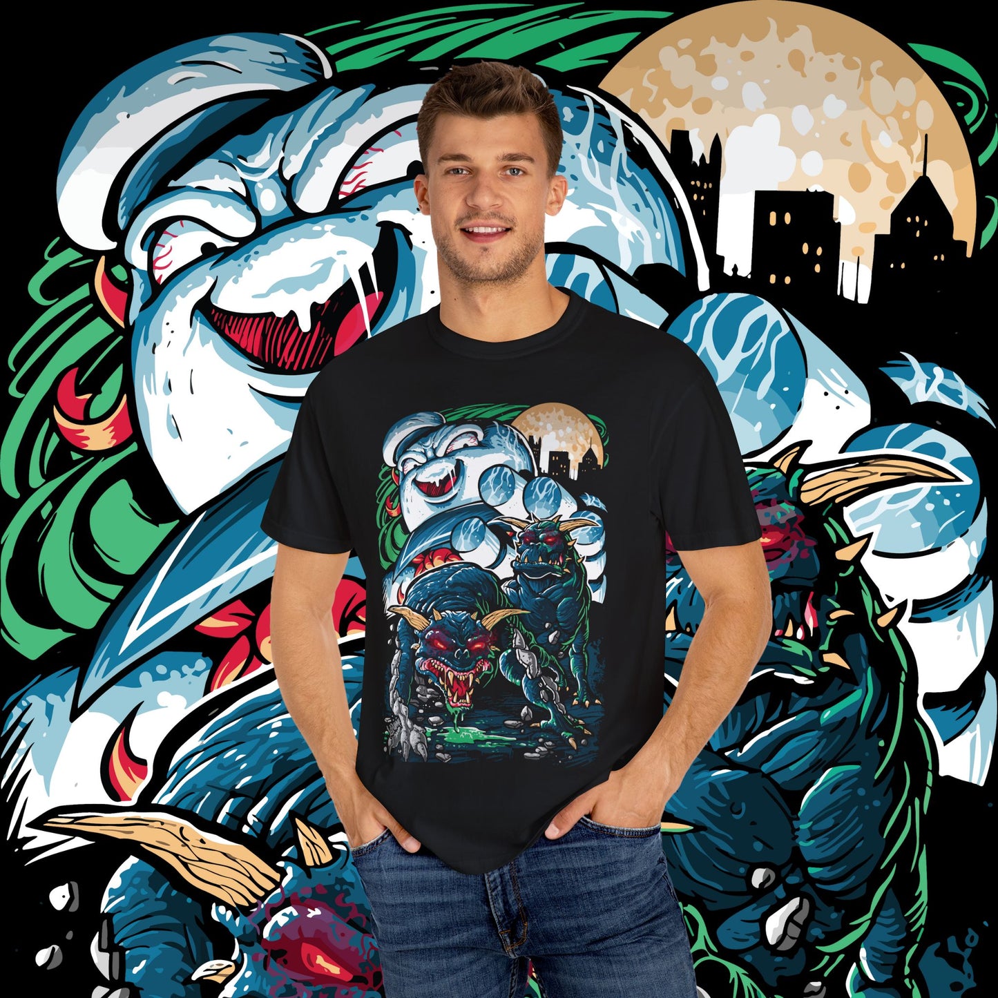 Mythical Creature Graphic Tee, Unisex T-Shirt for Comic Fans, Halloween Apparel, Unique Gift, Graphic Novel Merch