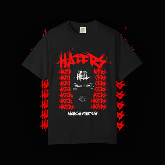 Hipster Vibes Unisex Garment-Dyed T-shirt, Brooklyn Street Club Hip Graphic Tee, Urban Wear, Cool Trendy Top, Gift for Fashion Forward,