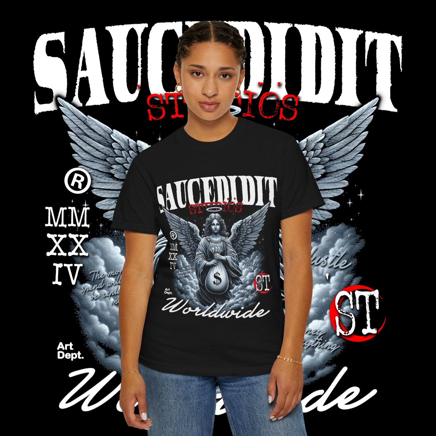 Street Art Angel T-shirt — Urban Angel Graphic Tee