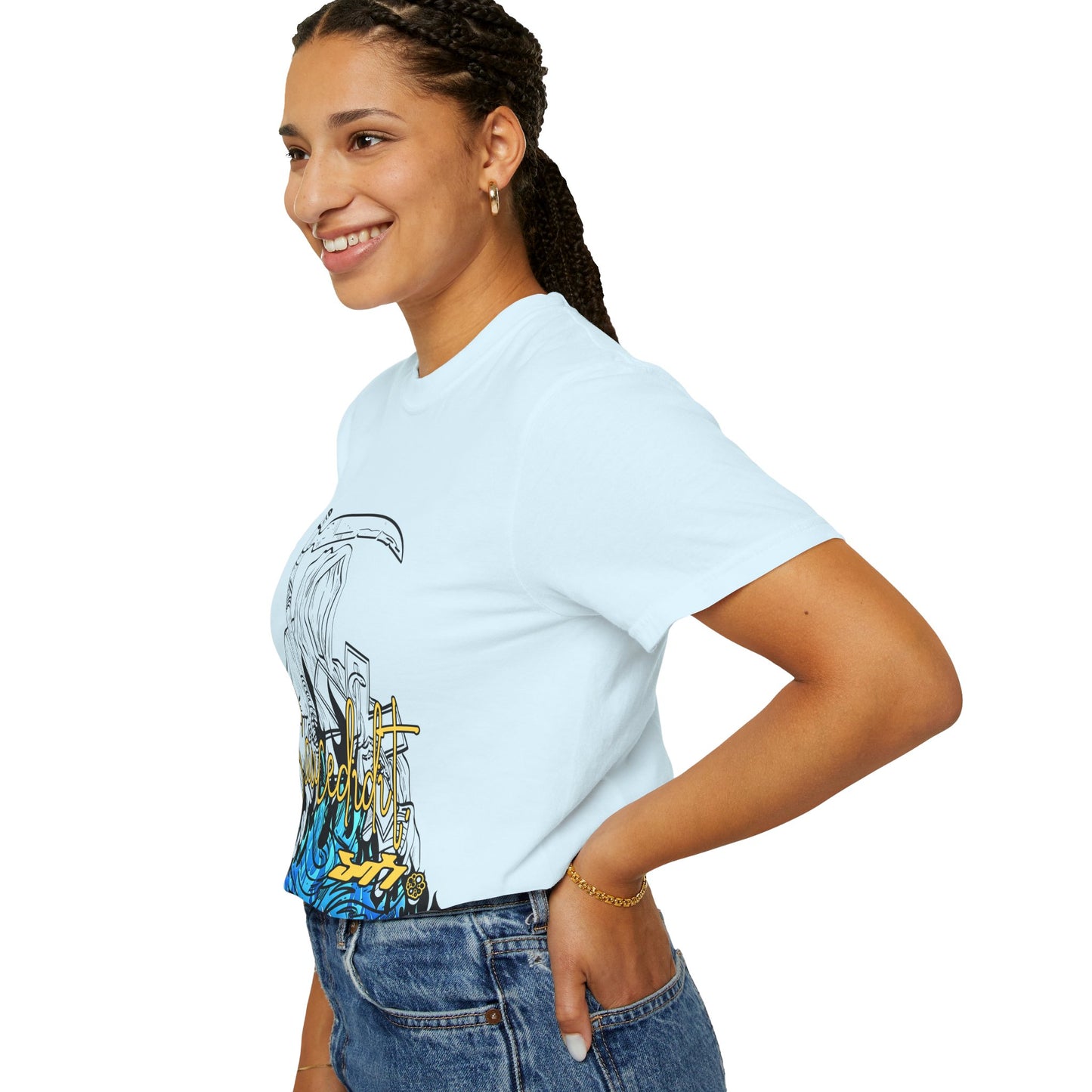 Grim Reaper Flames T-Shirt — "Sacred It" Graphic Tee