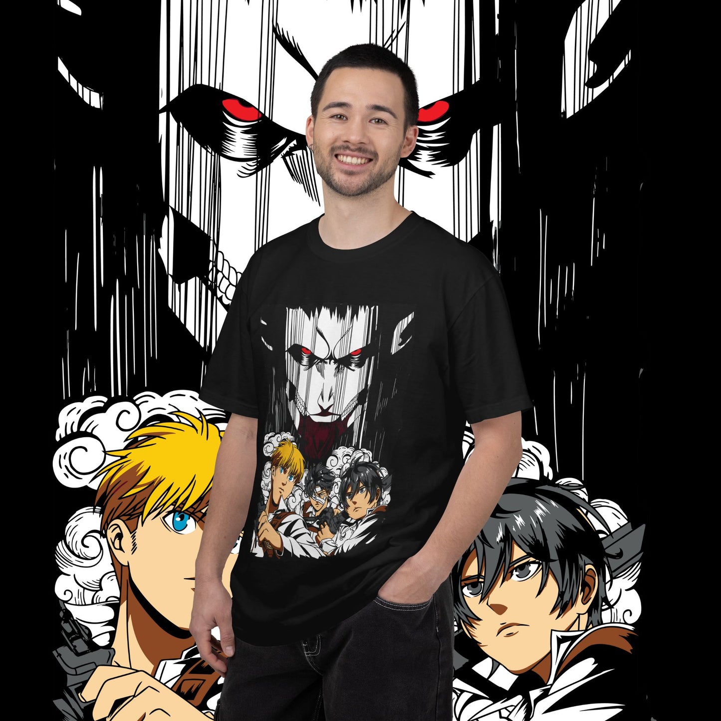 Giant vs Colossus Anime Art T-shirt | Giant vs Colossus design