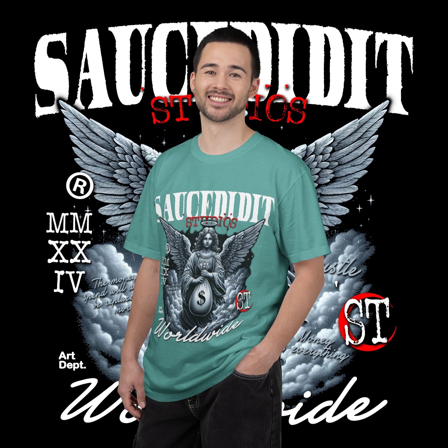 Street Art Angel T-shirt — Urban Angel Graphic Tee