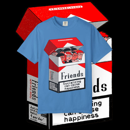 Friends-Themed T-Shirt, Unisex Tee, Garment-Dyed Shirt, TV Show Fan Gift, Vintage Style Top