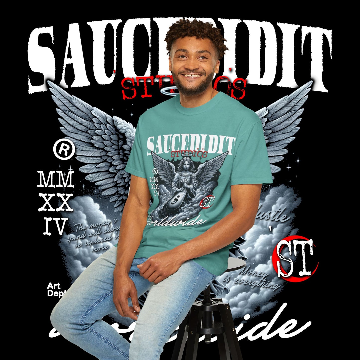 Street Art Angel T-shirt — Urban Angel Graphic Tee