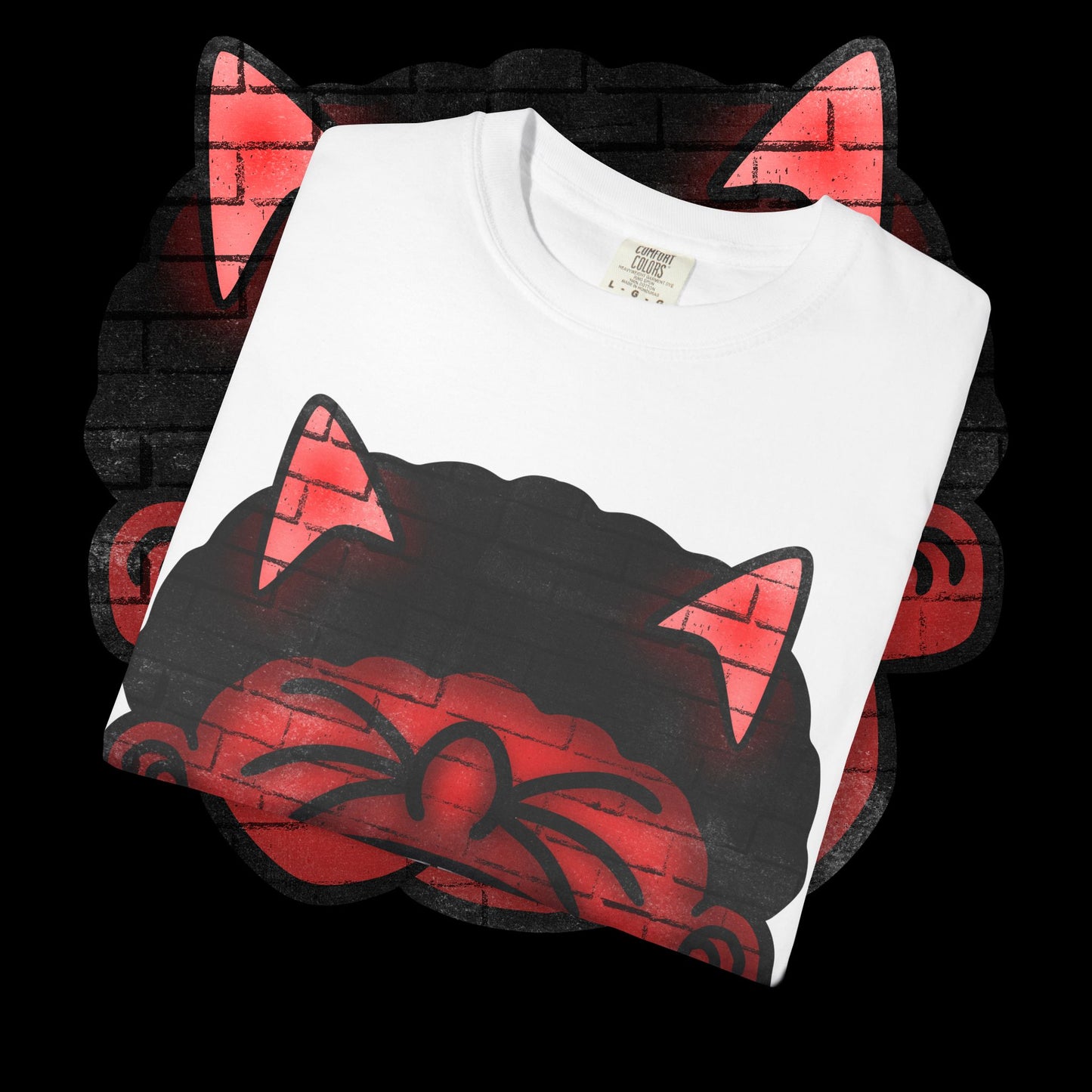 Devil Grin T-Shirt — Retro Graffiti Streetwear with 'SAVEDBYDT' Back Logo