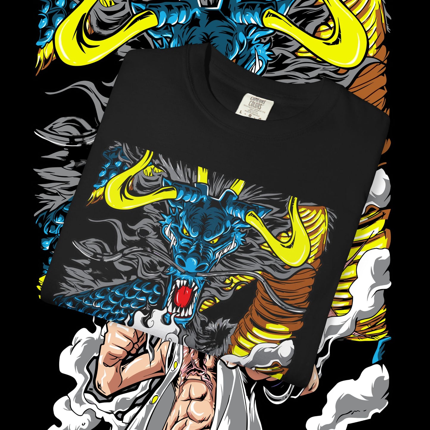 Anime Dragon Graphic Unisex T-Shirt | Cool Casual Tee, Gift for Anime Fans, Streetwear, Comfy Graphic Tee, Unique Design