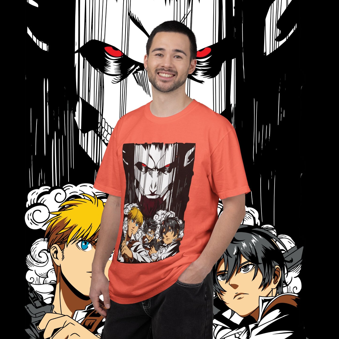 Giant vs Colossus Anime Art T-shirt | Giant vs Colossus design
