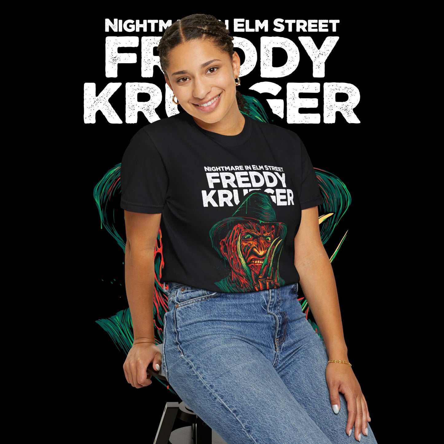 Nightmare on Elm Street Unisex T-shirt | Horror Movie Tee, Freddy Krueger Shirt, Gift for Horror Fans, Halloween Apparel, Men's & Women's