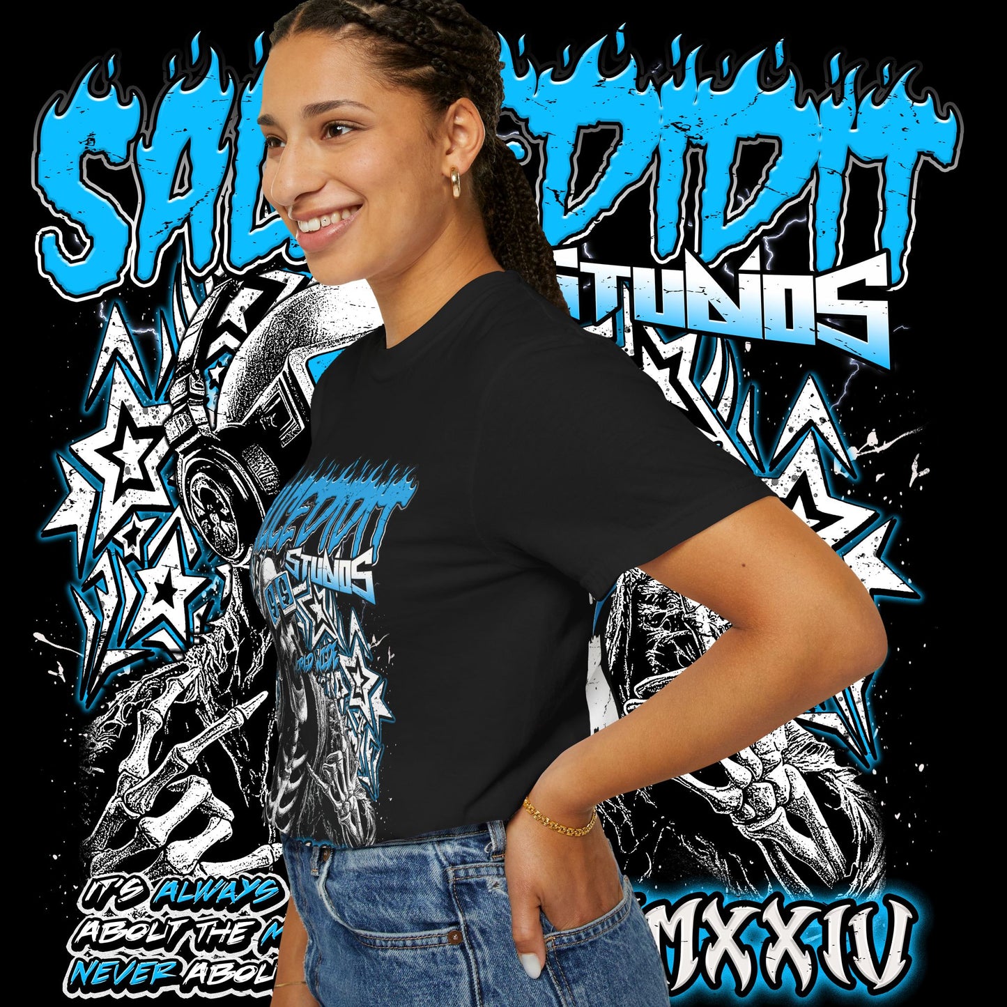 Sauced Out Skeleton Tee — "Don't Talk Too Much" Streetwear T-Shirt