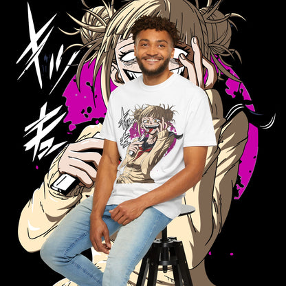 Anime Himiko Toga Unisex Garment-Dyed T-shirt, My Hero Academia, Villain Shirt, Cosplay Tee, Manga Fan Top