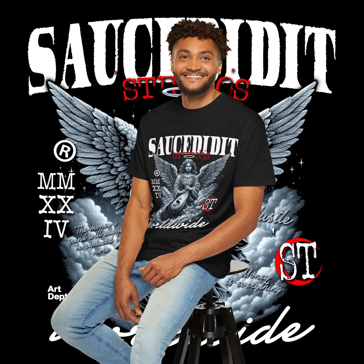 Street Art Angel T-shirt — Urban Angel Graphic Tee