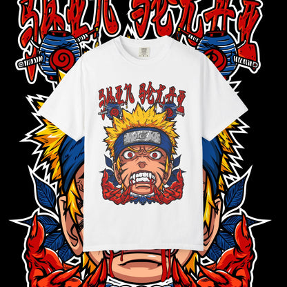 Naruto Nine Tails Faze T-shirt, Anime Graphic Tee, Unisex Cotton Shirt, Japanese Manga Merch, Cool Streetwear Top