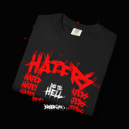 Hipster Vibes Unisex Garment-Dyed T-shirt, Brooklyn Street Club Hip Graphic Tee, Urban Wear, Cool Trendy Top, Gift for Fashion Forward,