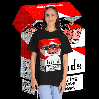 Friends-Themed T-Shirt, Unisex Tee, Garment-Dyed Shirt, TV Show Fan Gift, Vintage Style Top