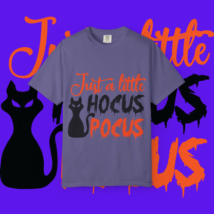 Halloween Cat T-Shirt | Just a Little Hocus Pocus | Unisex Tee, Spooky Shirt, Halloween Costume, Fall Fashion, Cat Lover Gift