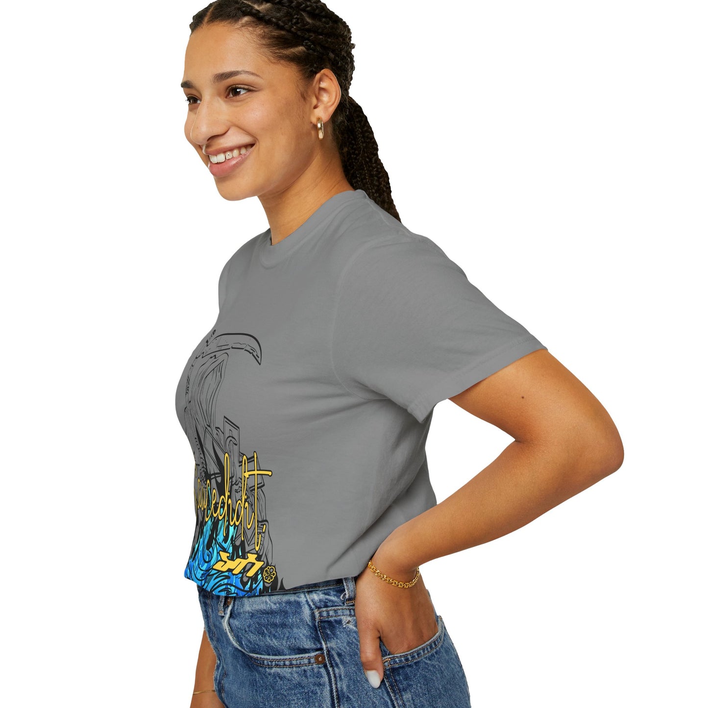 Grim Reaper Flames T-Shirt — "Sacred It" Graphic Tee