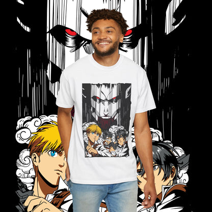 Giant vs Colossus Anime Art T-shirt | Giant vs Colossus design