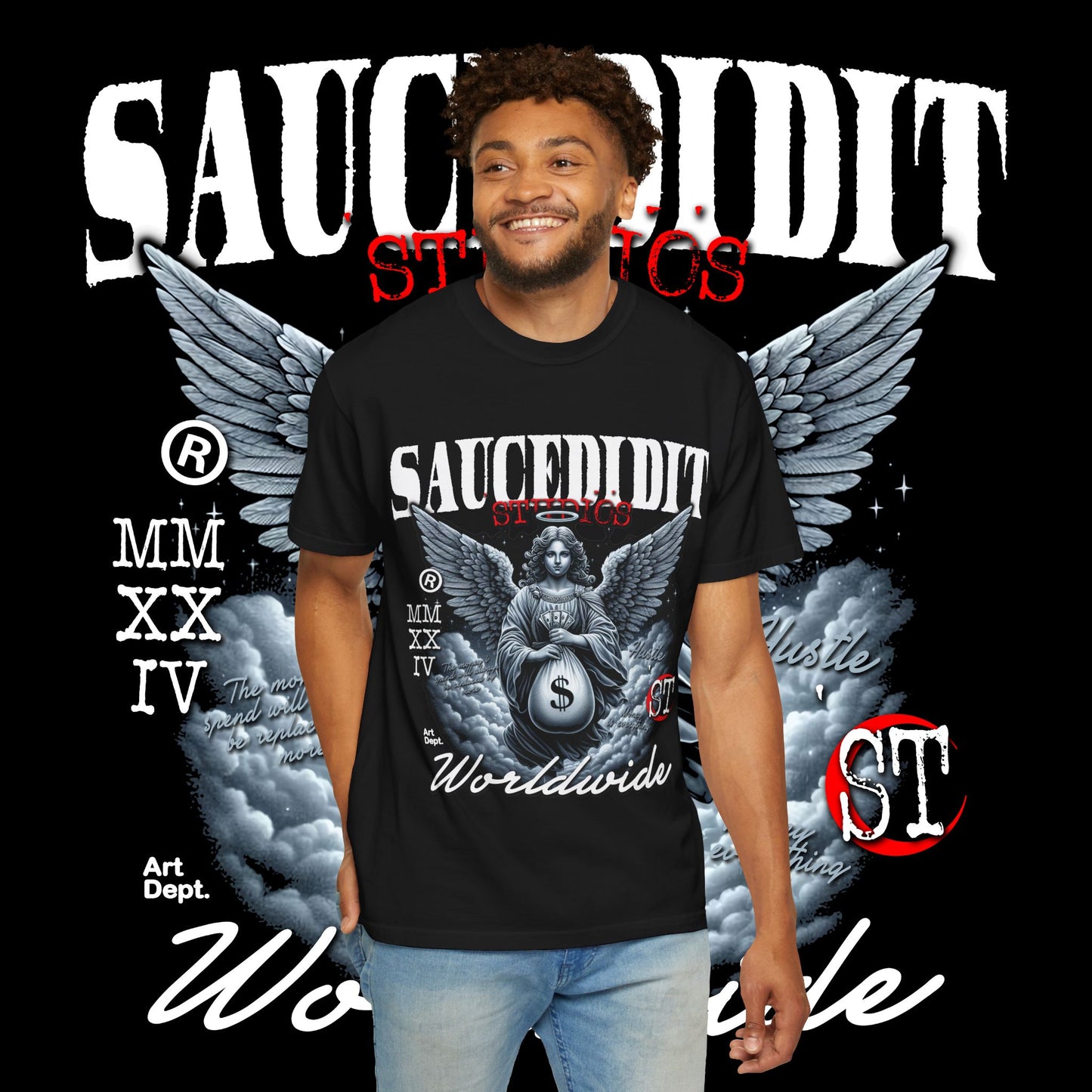 Street Art Angel T-shirt — Urban Angel Graphic Tee