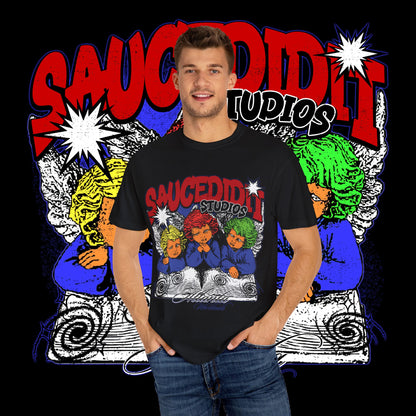 Vibrant Retro Unisex T-Shirt, Streetwear Top, Casual Graphic Tee, Festival Shirt, Gift for Friends, 90s Aesthetic Wear