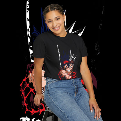 Black Clover Asta Demon Form Red Black Flame Unisex T-shirt, Anime Shirt, Manga Tee, Japanese Graphic Top, Cosplay Costume, Otaku Clothing
