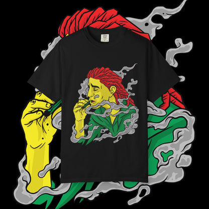 Vibrant Art T-Shirt - Relaxed Unisex Tee for Art Lovers, Bohemian Style, Gift for Music Festivals, Chill Vibes, Everyday Wear