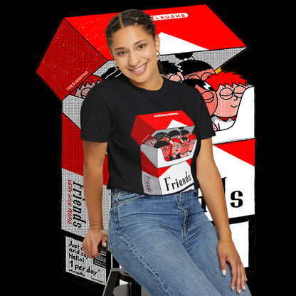 Friends-Themed T-Shirt, Unisex Tee, Garment-Dyed Shirt, TV Show Fan Gift, Vintage Style Top