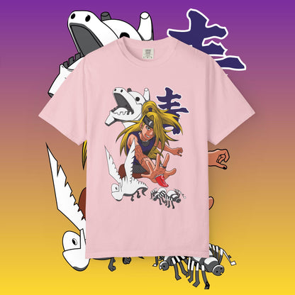 Deidara Naruto with Summoned Creatures T-shirt | Anime Art, Akatsuki Design